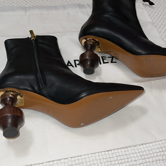 Souliers Martinez Viernes Leather Ankle Boots - Picture 7 of 12